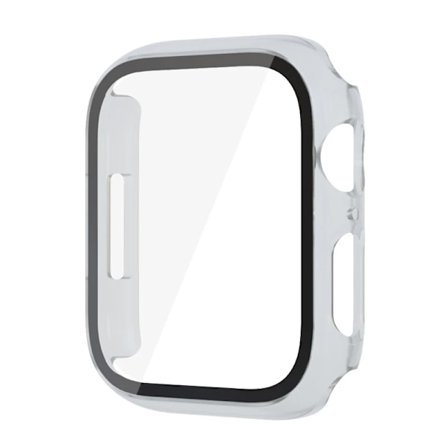Skal för Apple Watch Armband 44mm 40mm 42mm 38mm 45mm 41mm Skärmskydd PC Stötfångare iWatch Serie 9 8 7 6 SE 5 4 skal