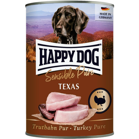 Happy Dog - Wet Dog Food Tinned GrainFree 100% Turkey 400g - Hund - Hundefôr & hundemat - Våtfôr & våtmat - ZOO.no