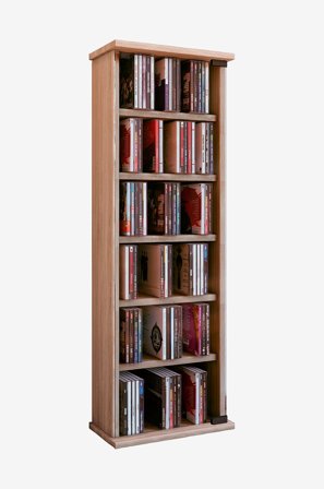 VCM - Cd/DVD-tårn Vetro til 150 Cd's - Beige - Hylder & opbevaring - Fra Homeroom