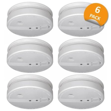 ELRO FS1105P rökdetektor - 230V - Nätanslutning - 5 års nödbatteri - 6 st