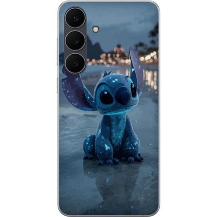 Yhteensopiva Puhelinkuori Samsung Galaxy S25 FE Sininen fantasiolento rannalla illanvalossa kimaltavalla pinnalla unenomainen ilmapiiri ja taianomaine