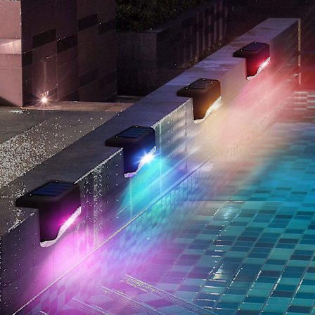 Solcellsbelysning för pool, 4-pack, pooltillbehör för natten