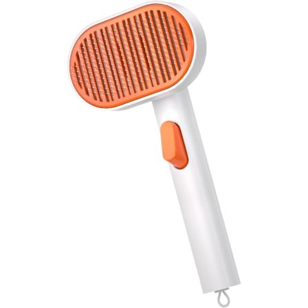 Kattehårsbørste, Kattebørster til Indendørs Kattepleje og Fældning, Selvrensende Børste til Korthårede og Langhårede Katte