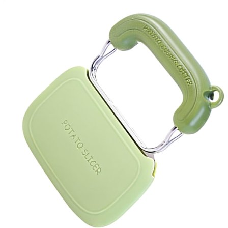 Bølgeformet skærer og krøllefrit skærehjul - Fransk frites og grøntsagshakker i rustfrit stål til hjemmelavede chips, kartofler, agurk | Køkkenredskab