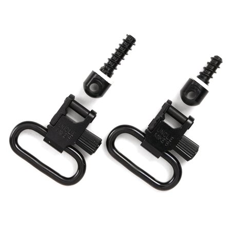 Uncle Mike's Sling Swivel Wood Screw Type QD 115 RGS 1" Weapon accessories Black OneSize