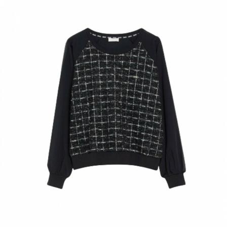 Liu Jo, Sweatshirt E23Lj 19 Tf 2287 Zwart, Dames, Maat:M,Katoen