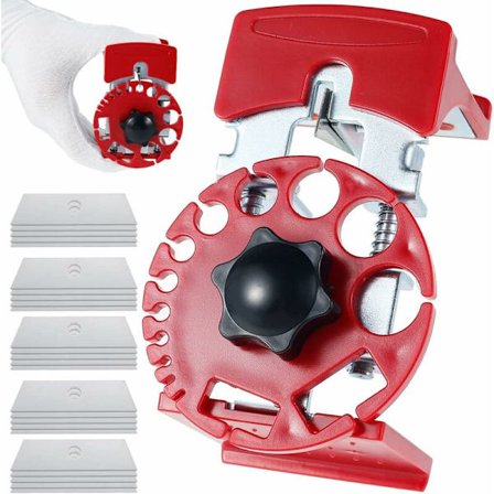 Automatisk manuell elektrisk kabelskreller med 20 stk utskiftbare kniver, kobber/elektrisk ledningsstrippingmaskin, justerbar skjæredybde, hull: