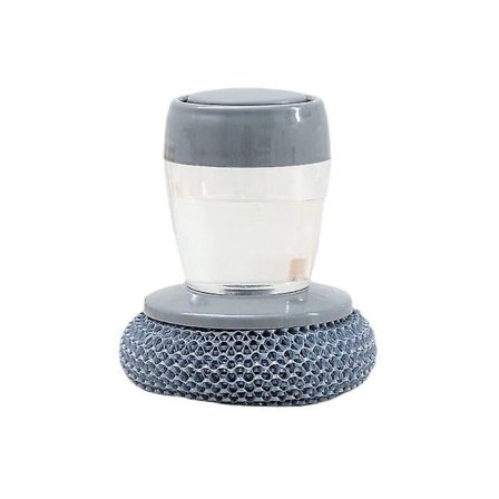 Opvaskebørste med sæbedispenser til køkkenet, multifunktionel rengøringsbørste med opvaskemiddel, børste med automatisk væsketilsætning og 