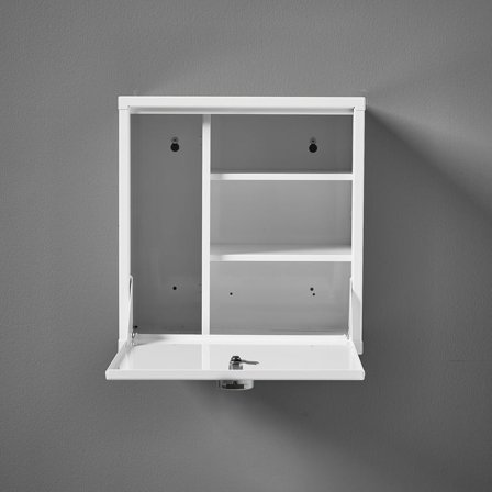 Medicine cabinet CURE, 1 door, electronic code lock, 400x380x285 mm