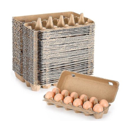 20 stk Papp Eggkartonger Blanke Papirmasse Eggkartonger En Dusin Eggkartonger Beholder Tomt Egg