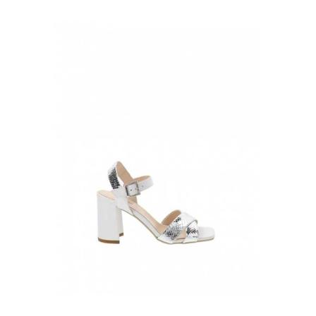 Nerogiardini, Women& sandals in leather Wit, Dames, Maat:38 EU