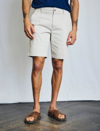 Bruun & Stengade Bs Gerhard Regular Fit Shorts - Cream - 30