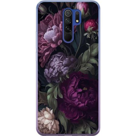 Xiaomi Redmi 9 Gjennomsiktig deksel Blomster
