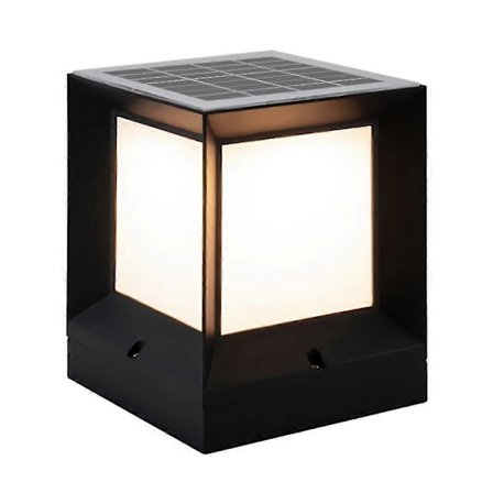 Solar Søjlelampe Udendørs Vandtæt Søjlehovedlampe Til Have Væglampe, Stolpe Dæk Hætte Hegn Lan