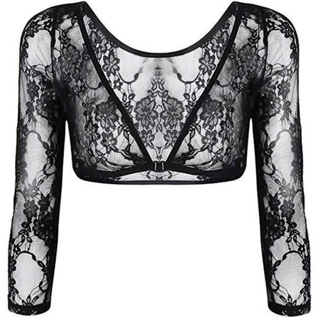 Sömlös Arm Shaper Kort Croppad Navel Mesh Kofta Plus Size Arm Shaper