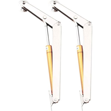 2-pack Kylrullad Stålskåps Gasfjäder, 200N Hydraulisk Gas D