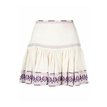 Isabel Marant Étoile Tyruss Embroidered Nederdel inbo, Dame