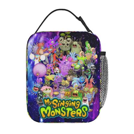My Singing Monster Lounaskassi Lounaslaatikko Monitoiminen Uusiokäyttöinen Kevyt Lounaskassi Kantokassi Tytöille Pojille Teineille Aikuisten Lahjoille