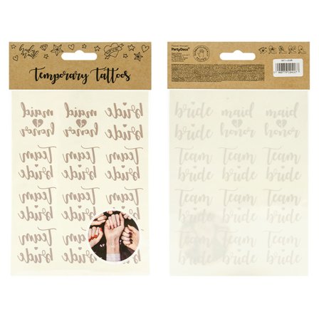 Utdrikningslag Midlertidige Tatoveringer Gull