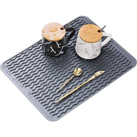 Torkmatta för kök, diskställ, miljövänlig silikon Dr