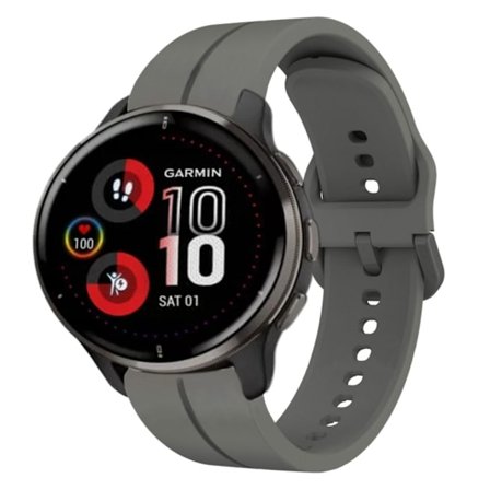 Garmin Venu 2 Plus Klockarmband i Silikon - Grå