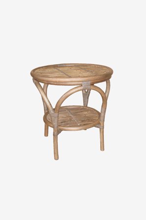 Hillerstorp - PRAKTÖ pöytä Ø 50 cm - Ruskea - Parvekekalusteet - - Homeroom