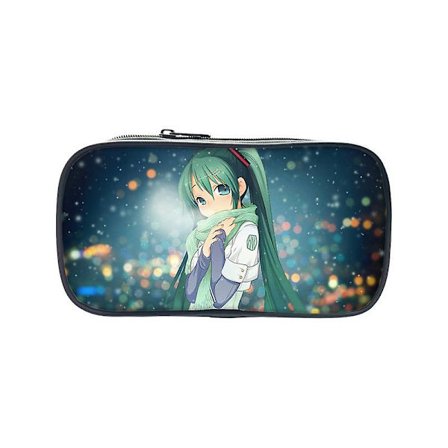 Hatsune Miku Anime Penalhus Stor Kapacitet Penalhusholder Pennetaske Makeup Taske Organizer_tfrf