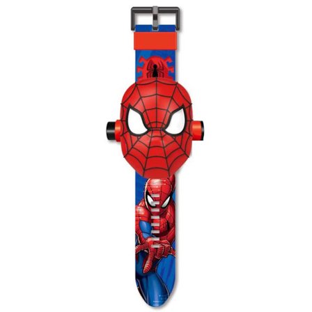 Søte Tegneserie Armbåndsur for Barn, Høy Nøyaktighet, Projektor Klokke Leke for Gutter og Jenter 3-8 År Gamle, Spiderman