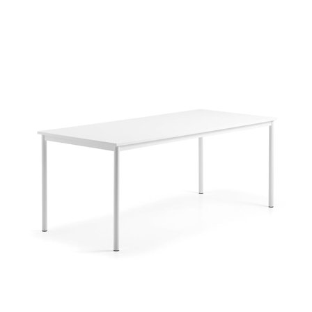 Desk BORÅS, 1800x800x720 mm, whiteboard table top, white