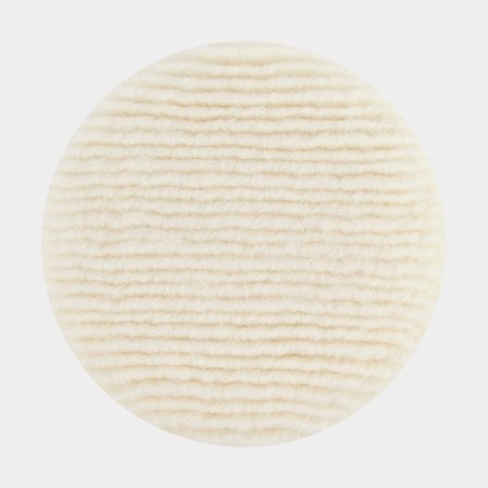 Tampons en laine pour polissage de verre Mirka Looped Wool Pad, Ø150 mm Grip, convient pour plateau de support Ø150 mm, blanc, 2-pack