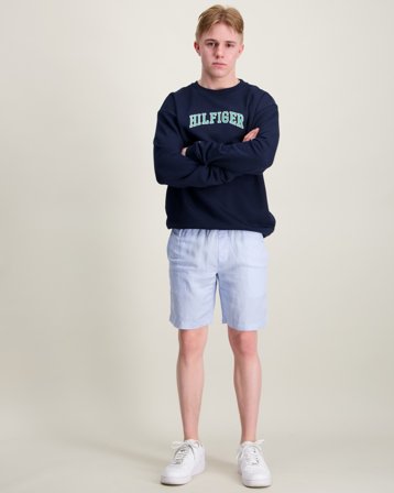 Tommy Hilfiger LINEN BLEND SHORT Blå Shorts Kille - Kids Brand Store