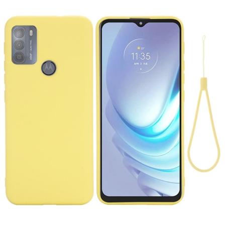 Matta nestesilikoninen kuori Motorola Moto G50 - Keltainen Yellow