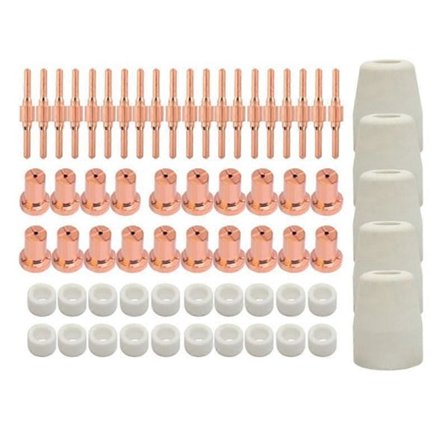 PT31 65 st Förlängda Luftplasma Skärmunstycke Elektrod Förbrukningsartiklar Passar CUT-40 LGK40 CUT-50 CT-312 CT418