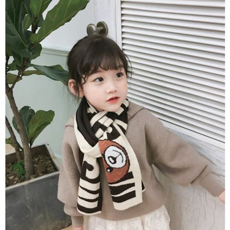 Liten Björns Barnhalsduk Mångsidig Bokstav Dubbelsidig Kni