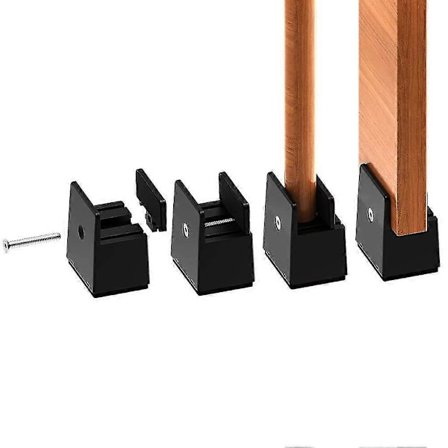 2 tommer justerbar benforhøjer til seng, 5 cm kraftige møbelforhøjere, til ben tykkelse 0-1,5 tommer, sengehøjde, sofa, skrivebord, garderobe, 
