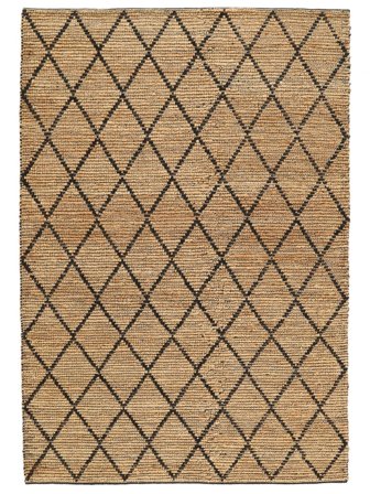 Indoor/Outdoor Rug Geometric Serena Jute Beige/Black