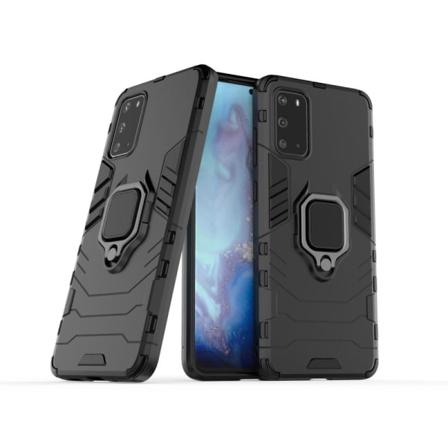 Samsung Galaxy S20 - Armour Ring Skal - Svart Black Svart