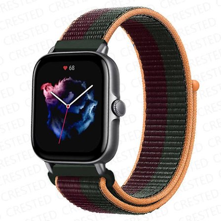 20 mm 22 mm watch för Amazfit Gts/2/2e/4/3/mini Gtr 4/2/3/ pro 47 mm Stratos 3 nylon Pulseira Correa Amazfit bipsband