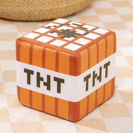 Minecraft block plyschkudde/spel perifer svamp block box TNT plyschleksak 20cm
