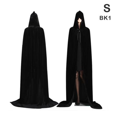 Medeltida Vampyr Hooded Kappa Häxkappor Halloween Kostym