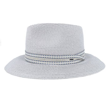Bailey - Grå traditionalbeanie Hatt - Deven Grey Straw Hat @ Hatstore