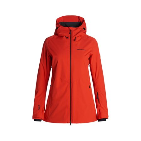 Peak Performance Women's Anima Long Insulated 2L Jacket Women lined ski jackets Red XS