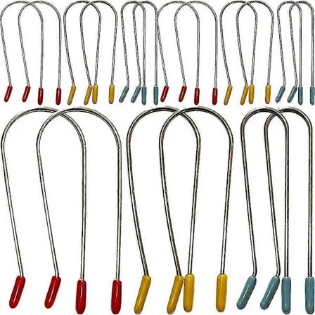 24 stk. Varm Krøllejernsklemmer Udskiftning Varm Rulleklemmer Ruller Fastgørelsesstifter Til Hjemmesalon