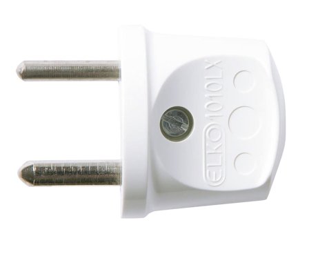 Elko EKO07462 Støpsel renhvit, 12/48V, 10A, Stikkontakter & kabler
