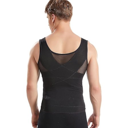 Herre kompresjonsskjorte for å skjule form Shapewear skjult kjøttgud verktøy formende stram tank topp herre formende klut pustende mesh zd QE2024