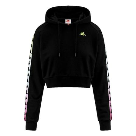 Kappa, Hoodies Zwart, Dames, Maat:M