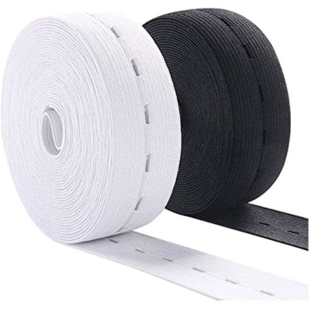 43 meter elastiska band för sömnad, elastisk spole med hög elasticitet, bred 1 tum x 43 meter