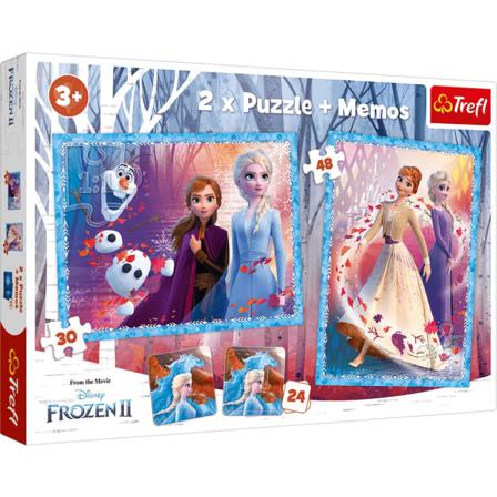 Trefl Pussel Frozen 2 A Mysterious Land 2 In 1 Puzzle + Memo