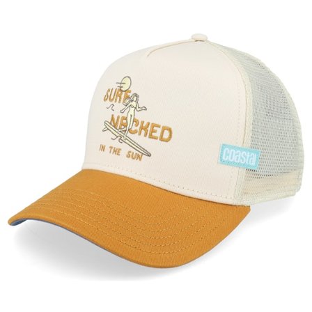 Coastal - Beige trucker Cappellino - Cap Hft Surf Naked Iii Sand/Khaki A-Frame Trucker @ Hatstore