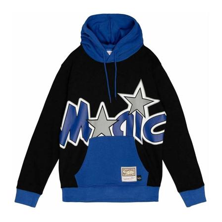 Mitchell & Ness, Hoodies Niebieski, Mężczyzna, Rozmiar: M